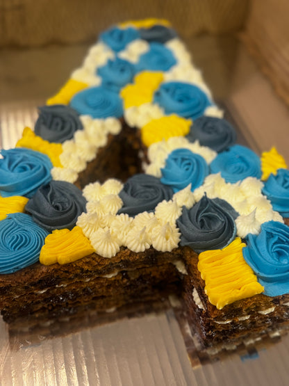 SINGLE LETTER or NUMBER Cookie Cake