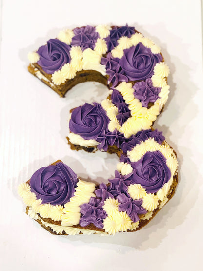 SINGLE LETTER or NUMBER Cookie Cake